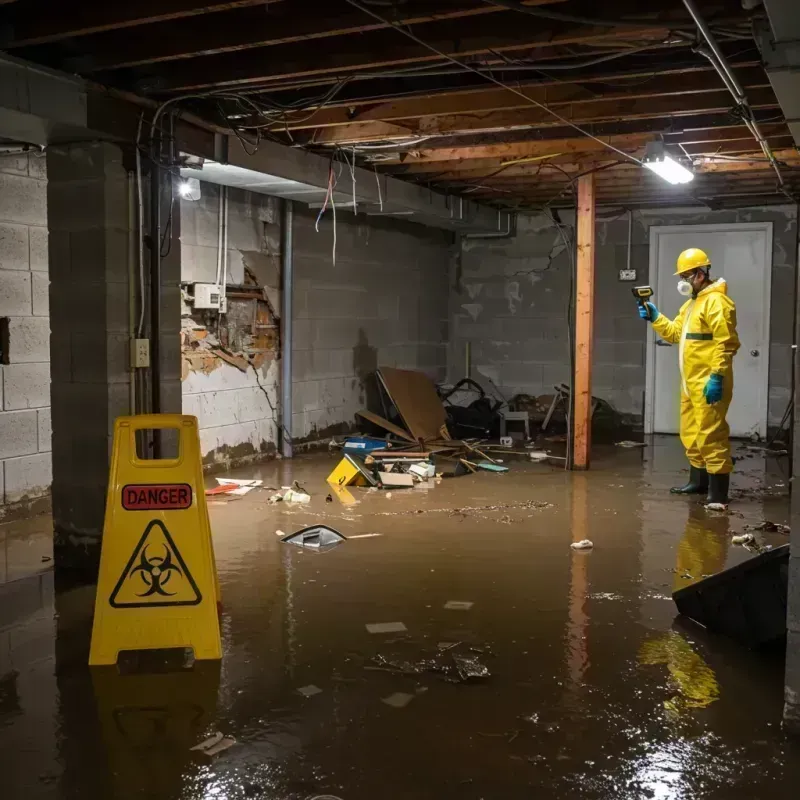 Flooded Basement Electrical Hazard in Riverton, WY Property